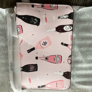 Kate Spade “Pop Fizz” Champagne print wristlet